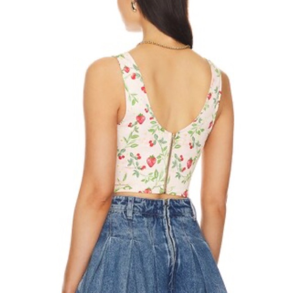 RESA • Floral Bustier Corset Top - Picture 13 of 13